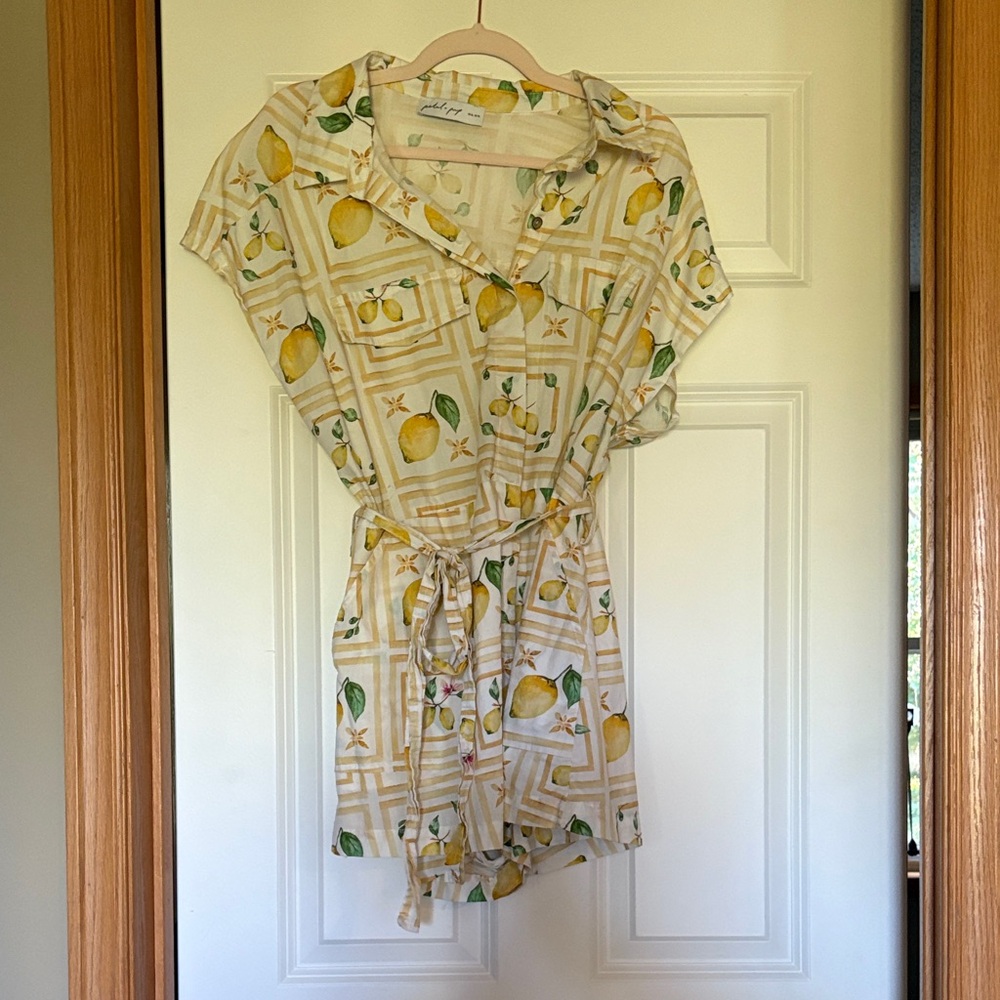 Petal & Pup Lemon Patterned Outfit